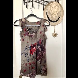 SALE: West Kei Flutter Sleeveless Blouse